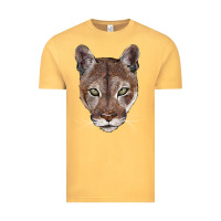 Vintage Mustard florida panther  face Vintage Tee - BarkalooDesign