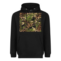 Black camouflage  leopard Heavyweight Hoodie - BarkalooDesign