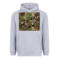 Heather Grey camouflage  leopard Heavyweight Hoodie - BarkalooDesign