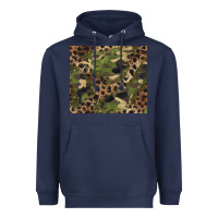 Navy camouflage  leopard Heavyweight Hoodie - BarkalooDesign