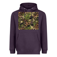 Plum camouflage  leopard Heavyweight Hoodie - BarkalooDesign