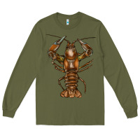 Army Green crawfish Long Sleeve Tee - FaDigitalArtStudio