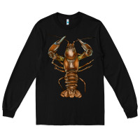 Black crawfish Long Sleeve Tee - FaDigitalArtStudio