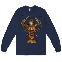 Navy crawfish Long Sleeve Tee - FaDigitalArtStudio