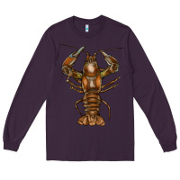 Plum crawfish Long Sleeve Tee - FaDigitalArtStudio