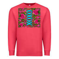 Cardinal xoxo valentine's day pink roses and hearts Premium Sweatshirt - Jasminsmagicworld