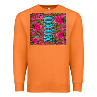 Carrot xoxo valentine's day pink roses and hearts Premium Sweatshirt - Jasminsmagicworld