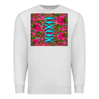 Oatmeal Heather xoxo valentine's day pink roses and hearts Premium Sweatshirt - Jasminsmagicworld