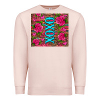 Pale Pink xoxo valentine's day pink roses and hearts Premium Sweatshirt - Jasminsmagicworld