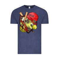 Vintage Denim softball home plate Vintage Tee - Zillion Design Studio