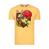 Vintage Mustard softball home plate Vintage Tee - Zillion Design Studio