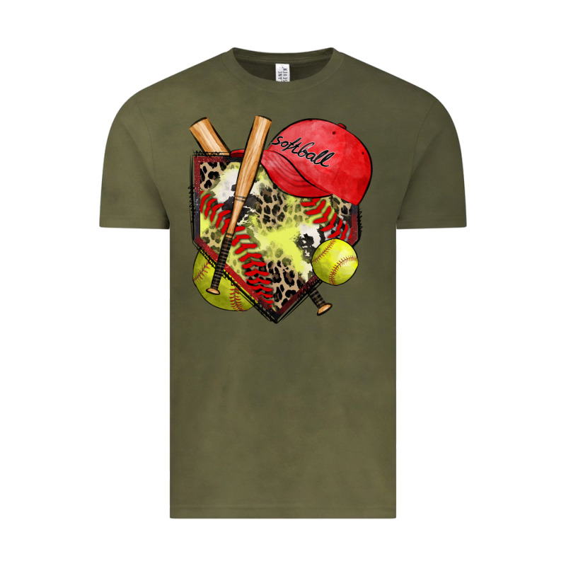 Softball Home Plate Vintage Tee by Zillion Design Studio | Teevron