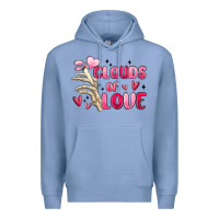 Colony Blue clouds of love Premium Hoodie - MaliasSmallBusiness