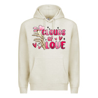Oatmeal Heather clouds of love Premium Hoodie - MaliasSmallBusiness