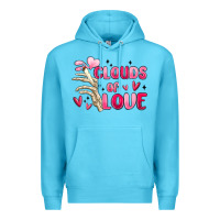 Ocean Blue clouds of love Premium Hoodie - MaliasSmallBusiness