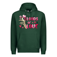 Sports Green clouds of love Premium Hoodie - MaliasSmallBusiness