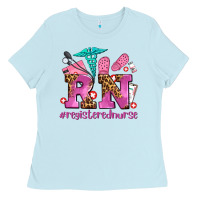 Baby Blue registered nurse with crocs Ladies Tee - AdoDesignShop