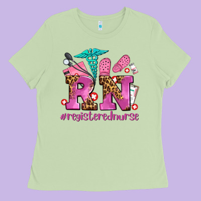 Registered Nurse With Crocs Ladies Tee Designed By Adodesignshop