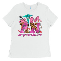 White registered nurse with crocs Ladies Tee - AdoDesignShop