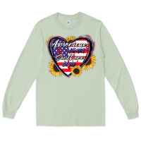 Matcha American heart southern soul Long Sleeve Tee - CowGirlArtShop