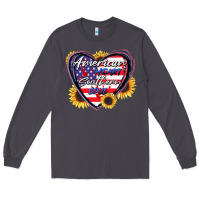Smoke American heart southern soul Long Sleeve Tee - CowGirlArtShop