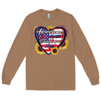 Toasted Coconut American heart southern soul Long Sleeve Tee - CowGirlArtShop