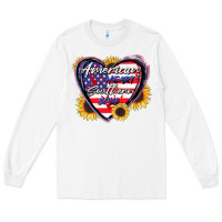 White American heart southern soul Long Sleeve Tee - CowGirlArtShop