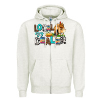 Oatmeal Heather local egg dealer Zipper Hoodie - AdoDesignShop