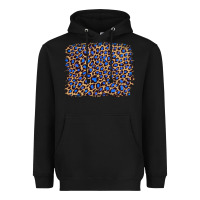 Black leopard with navy blue glitter Heavyweight Hoodie - Artiststas