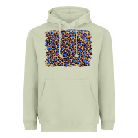 Matcha leopard with navy blue glitter Heavyweight Hoodie - Artiststas
