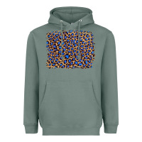 Sage leopard with navy blue glitter Heavyweight Hoodie - Artiststas