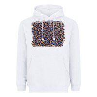 White leopard with navy blue glitter Heavyweight Hoodie - Artiststas