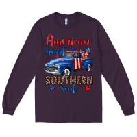 Plum American heart southern soul truck Long Sleeve Tee - Neo Western