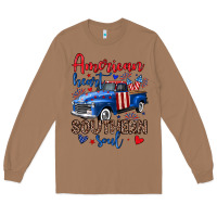 Toasted Coconut American heart southern soul truck Long Sleeve Tee - Neo Western