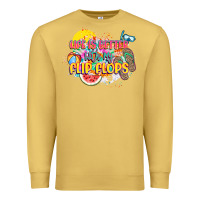 Antique Gold Life is better with my flip flops Premium Sweatshirt - NancyCooperArtShop