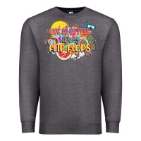 Charcoal Heather Life is better with my flip flops Premium Sweatshirt - NancyCooperArtShop