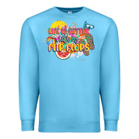 Ocean Blue Life is better with my flip flops Premium Sweatshirt - NancyCooperArtShop