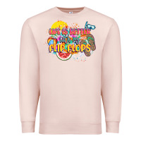 Pale Pink Life is better with my flip flops Premium Sweatshirt - NancyCooperArtShop