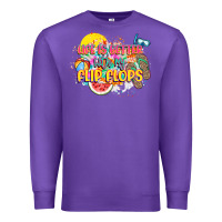 Purple Life is better with my flip flops Premium Sweatshirt - NancyCooperArtShop