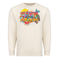 Sandshell Life is better with my flip flops Premium Sweatshirt - NancyCooperArtShop
