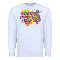 White Life is better with my flip flops Premium Sweatshirt - NancyCooperArtShop
