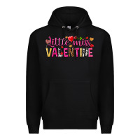 Black little miss valentine Premium Hoodie - NancyCooperArtShop