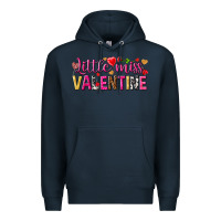 Navy little miss valentine Premium Hoodie - NancyCooperArtShop