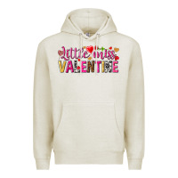 Oatmeal Heather little miss valentine Premium Hoodie - NancyCooperArtShop