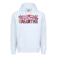 White little miss valentine Premium Hoodie - NancyCooperArtShop