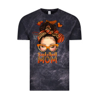 Cloud Black basketball messy bun mom Vintage Tee - texasbilliewilder