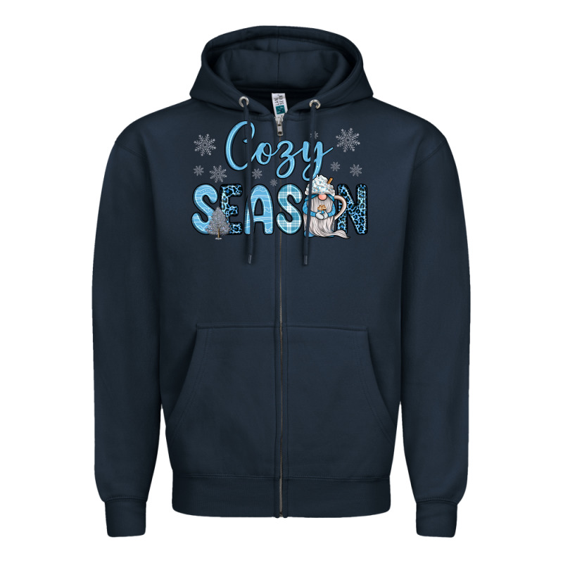 Cozy Season Gnome Coffee Zipper Hoodie by JahusDesignShop | Teevron
