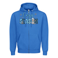 True Royal cozy season gnome coffee Zipper Hoodie - JahusDesignShop