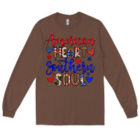 Chestnut American heart southern soul Long Sleeve Tee - Neo Western