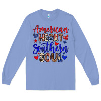 Colony Blue American heart southern soul Long Sleeve Tee - Neo Western